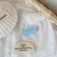 Jepit Rambut Mini ANKO Custom Bentuk Tetesan Air Motif Garis Akrilik Asetat Model Duckbill untuk Anak Perempuan Penggunaan Sehari-hari Dapat Dipesan Sesuai Keinginan