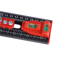 DEWEN Règle de positionnement réglable en aluminium pour cloisons sèches, 24 pouces, industrielle, DIY, OEM/ODM, pour perçage de trous de portes et tiroirs d'armoires