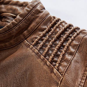 Chaqueta de cuero real duradera para hombre con forro suave y diseño moderno perfecto para otoño e invierno, chaqueta de invierno para hombre - Product Image 5