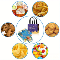 4Pcs Ramadan non-tissé Candy Cookie Snack Packaging Bag Box Musulman Islamic Festival Party Supplies Eid Mubarak Gift Bag