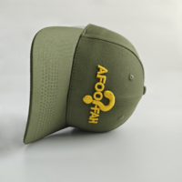 Casquette Tendance avec Broderie 3D en Relief Logo Point d'Exclamation Vert en Coton Structuré pour Camping en Plein Air, Randonnée et Style Urbain