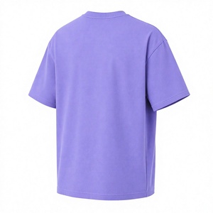 Camiseta de Algodón Oversize para Hombre al por Mayor, 230 g/m², Gruesa, Transpirable, Suave, con Estampado Gráfico, Ajuste Relajado, Uso Diario Casual, Logotipo Personalizado - Product Image 3