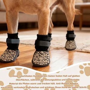 Nouvelles chaussettes pour chien pour éviter de lécher les pattes, protection des pattes, contrôle de la traction sur les sols en bois dur, bottes pour chiots, grands chiens et chiens âgés - Product Image 3
