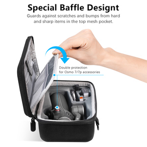 Amazear All-in-One Travel Go Bag para DJI Osmo Mobile 8/7 P/7 Estuche protector para cardán y accesorios Estuche rígido Estuche de transporte - Product Image 3