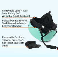 Casque de ski sur glace OEM CE EN1077 pour adultes et enfants Casque de snowboard avec coque en PC et casque de sécurité pour la neige en mousse EPS