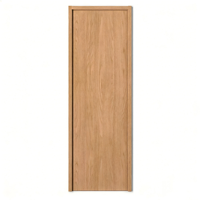 Porte insonorisée 35 dB en placage de bois massif chêne clair, peinte, avec cadre, garantie 2 ans, taille et couleur personnalisables, pour hôtel, villa, cuisine