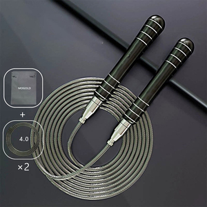 Cordes <span class=keywords><strong>à</strong></span> <span class=keywords><strong>sauter</strong></span> croisées <span class=keywords><strong>Double</strong></span> sous pour Fitness <span class=keywords><strong>Corde</strong></span> <span class=keywords><strong>à</strong></span> vitesse réglable avec poignées antidérapantes <span class=keywords><strong>Corde</strong></span> <span class=keywords><strong>à</strong></span> <span class=keywords><strong>sauter</strong></span> - Product Image 4