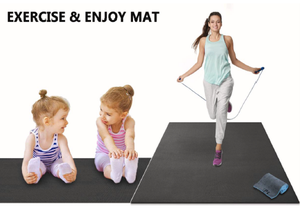 Tapete de Ejercicio Grande con Cuerda para Saltar y Bolsa de Almacenamiento - Versión de Alta Densidad para Estiramiento, Esencial para el Hogar y el Gimnasio - Product Image 4