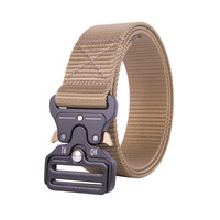 Ceinture en nylon pour homme avec boucle en alliage, ceinture en toile pour activités de plein air, chasse, randonnée, sports, ceinture tactique