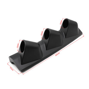 Support universel de tableau de bord de course noir à 3 trous pour montant A de 52 mm, cadre de tableau de bord et kits de panneaux de 2 pouces pour voitures (côté droit) - Product Image 1