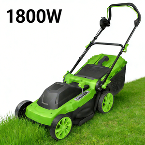 VERTAK Tagliaerba <span class=keywords><strong>Elettrico</strong></span> con Cavo da 16 Pollici, 1800W, Manico Pieghevole, 5 Altezze di Taglio Regolabili - Product Image 1