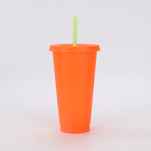 Offre Spéciale – Gobelets Réutilisables en Plastique pour Boissons Froides avec Couvercle et Paille – Tasses à Café Changeantes - Product Image 5