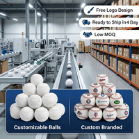 Ballons de baseball professionnels personnalisés avec logo, vente en gros OEM/ODM, haute qualité, en cuir, PVC, PU, pour l'entraînement et les matchs