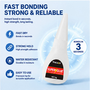 Pegamento Transparente <span class=keywords><strong>de</strong></span> Curado Rápido, Superpegamento para Reparación <span class=keywords><strong>de</strong></span> Plástico, Aplicaciones <span class=keywords><strong>de</strong></span> Embalaje, Alta Resistencia, Suministro OEM - Product Image 3