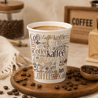 Gobelets en papier jetables à paroi simple, personnalisables avec logo et couleur, de qualité alimentaire, durables, pour les bars à café et à thé (vente en gros)