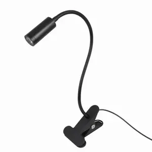 Wholesale price Energy Saving Flexible Neck Reading Light Clip on Headboard Led Desk Clip Lamp Clamp On Table Lamp For Office