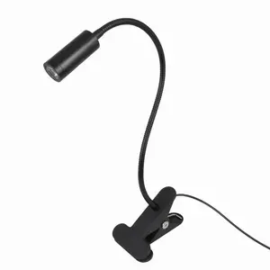 Precio al por mayor, ahorro de energía, luz de lectura de cuello Flexible, Clip en cabecero, Clip de escritorio Led, abrazadera de lámpara en lámpara de mesa para oficina