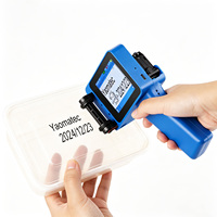 Printer Inkjet TIJ Portabel Genggam Yaomatec 12.7mm/25.4mm untuk Pengkodean Cerdas Label Logo Tanggal Kode QR Barcode pada Kemasan