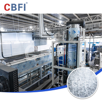 Machine à glace industrielle CBFI 20-100 tonnes avec compresseur Bitzer |   Usine de glace comestible entièrement automatisée pour une production à grande échelle