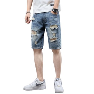 Shorts pour hommes en jean slim tendance, fabrication professionnelle de vêtements textiles <span class=keywords><strong>Bufa</strong></span>, populaires en 2024, sur mesure - Product Image 5