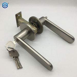 Poignée de porte intérieure antivol durable serrure étanche en alliage de zinc poignée de chambre loquet avec clé serrure de porte à domicile - Product Image 2