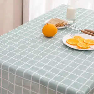 tabelle tuch wasserdicht rechteck Suppliers-New Nordic PEVA Waterproof Table Cloth Oilproof Mantel undurchlässig Cheap Table Cover Wholesale Rectangle für Home