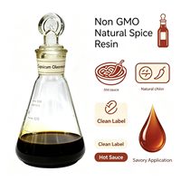 Extrait liquide naturel de capsaïcine non-OGM à base de plantes, résine de piment pour sauces piquantes et applications savoureuses (étiquette claire) – Bouteille/Fût