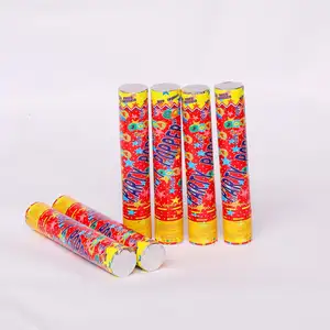 Customงานแต่งงานแต่งงานย่อยสลายได้Compressed Air Confetti Cannon Party Poppers