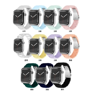 Correa de Reloj de Resina de Color Puro con Tres Cuentas para <span class=keywords><strong>Apple</strong></span> <span class=keywords><strong>Watch</strong></span> 7 <span class=keywords><strong>8</strong></span> 9 10 11 Ultra, Correa de Repuesto - Product Image 5