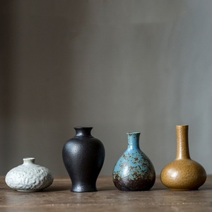 <span class=keywords><strong>Vaso</strong></span> <span class=keywords><strong>per</strong></span> Fiori <span class=keywords><strong>in</strong></span> <span class=keywords><strong>Ceramica</strong></span> Stile Rustico Cinese, Piccolo Ornamento da Tavolo <span class=keywords><strong>per</strong></span> Casa, <span class=keywords><strong>Vaso</strong></span> <span class=keywords><strong>per</strong></span> Idroponica con Finitura Craquelé Vintage - Product Image 1