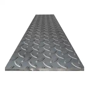 Large Stock hot dipped checkered galvanized steel plate 4.5mm thick checkered metal sheet
