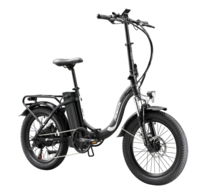 Bicicleta eléctrica plegable de 20'' con llantas gruesas a precio de fábrica - Product Image 3