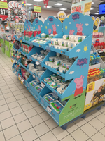 Boîte de comptoir publicitaire en carton ondulé avec fermeture magnétique, impression écologique personnalisable, PDQ