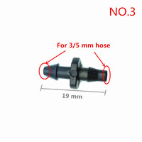 Connecteurs droits en plastique pour micro-irrigation 1/8, 1/4, 1/2 pouce, raccords rapides pour tuyau d'arrosage, joint de réparation en plastique inversé pour tuyau de jardin