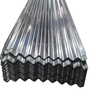 Katar'da 26 gauge oluklu galvanizli çelik levha oluklu çatı paneli oluklu çelik çatı kaplama levhası