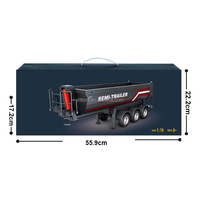 Huina 1/18 Camión Volquete de Aleación con Semirremolque para Construcción, Piezas de Mejora para Tractor Scania 770S
