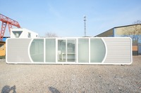 Maison conteneur pliable 10 pieds x 10 pieds, structure de maison conteneur, maison modulaire préfabriquée