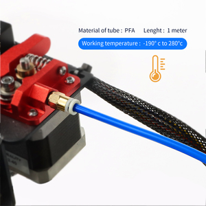 Tubo de PTFE Ideaformer Bowden <span class=keywords><strong>2</strong></span>*4MM 1.75mm PC4-M6/PC4-M10 Accesorios Neumáticos para Impresora 3D Creality <span class=keywords><strong>Ender</strong></span> 3/3 <span class=keywords><strong>Pro</strong></span> CR-10/10S - Product Image 4