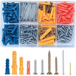 Baiguluo Drywall Anchors Kit 360Pcs Metric Self Tapping Screws Expansion Tubes Rubber Plugs For Fixed General Industry Use - Product Image 4