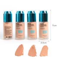 Fond de teint liquide mat 3 couleurs pour tous types de peau Texture douce et soyeuse Créer une peau parfaite