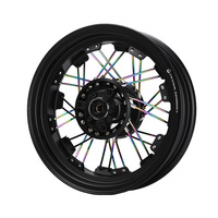 12 "2.75 geniş modifiye motosiklet Scooter tekerleği Hub 12" konuştu çelik tekerlek jantı