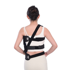 Soporte de Corrección de Escoliosis para Adultos y Niños con Hombros Desiguales, Soporte Espinal de Poliéster Negro ZD-541484 - Product Image 1