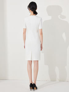 Tenue coréenne ensemble pour femmes nouveau bureau porter à manches courtes costume et robes ODM OEM Slim Fit élégant formel dames vêtements d'affaires - Product Image 6