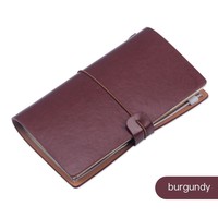Portable Vintage A6 cahier en cuir personnalisé feuilles mobiles Journal de voyage petit créatif papeterie journal cadeau pour les étudiants
