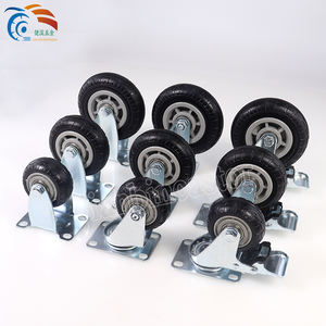 4 "5" 6 "8" Hochleistungs-Dolly <span class=keywords><strong>Big</strong></span> Castor Wheel Hergestellt in China PU-Rad mit Seiten brems rolle - Product Image 3