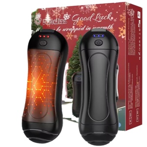 Dos calentadores de manos magnéticos de plástico recargables con chip inteligente de 4000 mAh, termostato ajustable para uso en coche, 23 horas de calefacción segura - Product Image 1