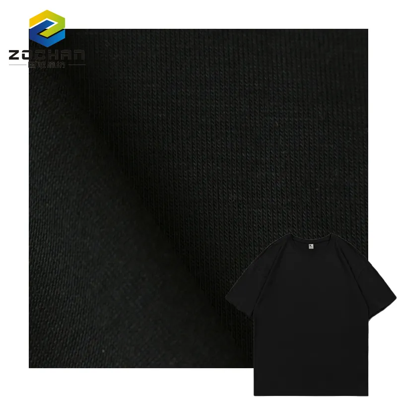 factory 68% Bamboo 29% polyester 3% spandex single jersey knitted Anti-Bacteria Breathable fabric for t shirt Garment clothing