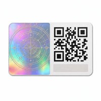 Étiquette de sécurité holographique personnalisée anti-effraction avec encre UV invisible pour boîte cadeau de vin