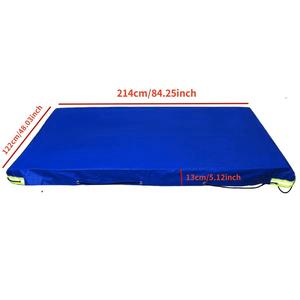 Cubierta Azul para Remolque 214x122cm, Lona Impermeable de Oxford, Tapete de Camping con Tiras Reflectantes, Forma Rectangular - Product Image 1