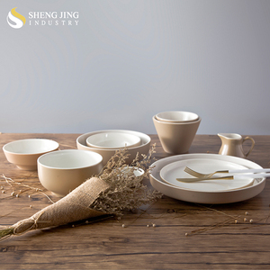 Service de table en céramique et porcelaine de style <span class=keywords><strong>scandinave</strong></span>, écologique, adapté aux hôtels, restaurants et familles, couleur kaki - Product Image 1